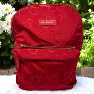 Disney Parks Vera Bradley Red Mickey Mouse Backpack
